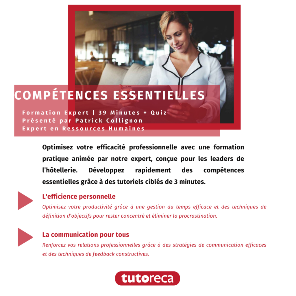 Formation experte en compétences professionnelles par Tutoreca - 39 minutes de tutoriels avec Patrick Collignon