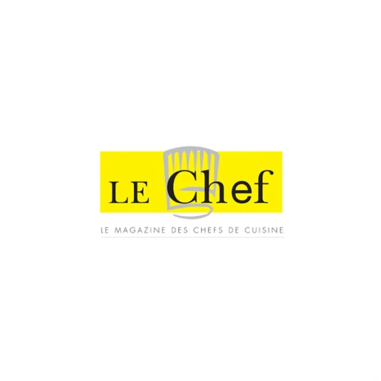 Logo of Le Chef Magazine, media outlet highlighting Tutoreca’s contribution to culinary and hospitality training.